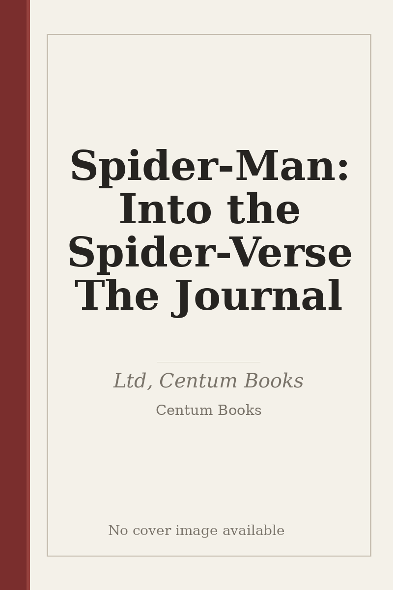 Spider-Man: Into the Spider-Verse The Journal - no cover image available
