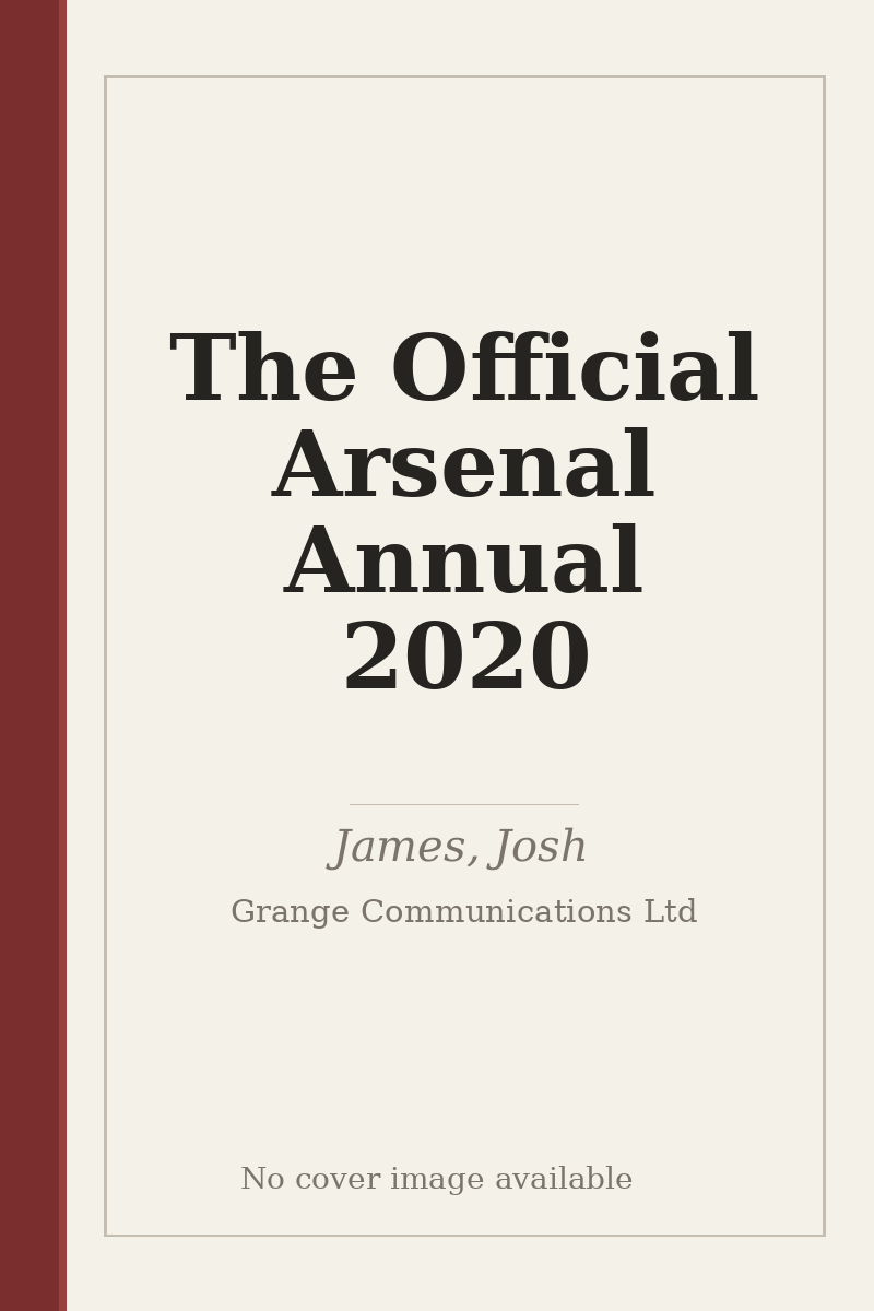 The Official Arsenal Annual 2020 - no cover image available