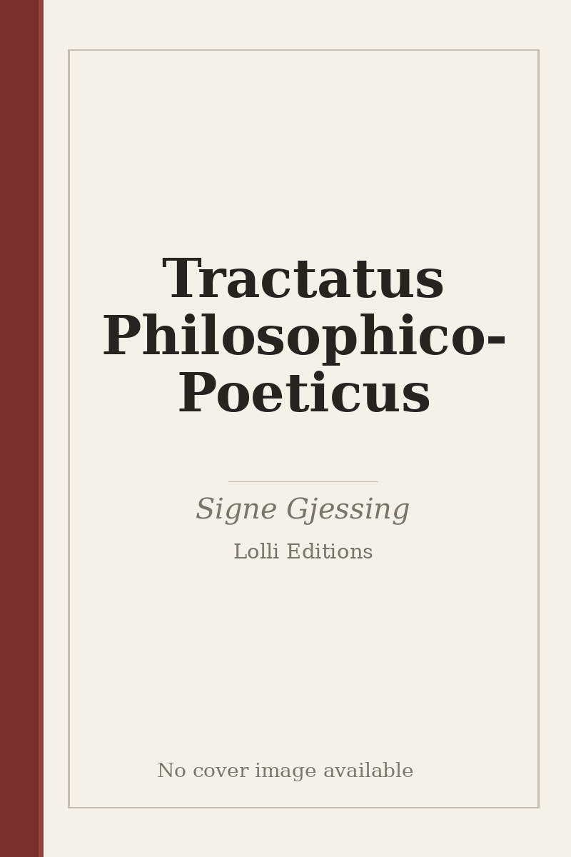 Tractatus Philosophico-Poeticus - no cover image available