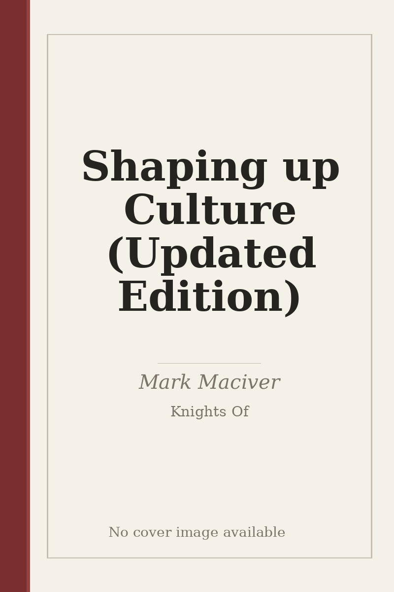 Shaping up Culture (Updated Edition) - no cover image available