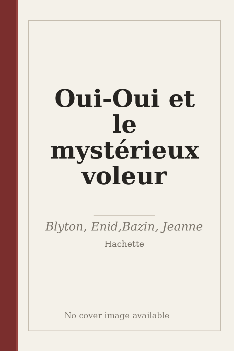 Oui-Oui et le mystérieux voleur - no cover image available