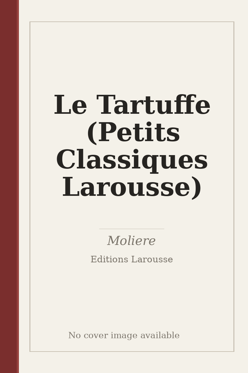 Le Tartuffe (Petits Classiques Larousse) - no cover image available