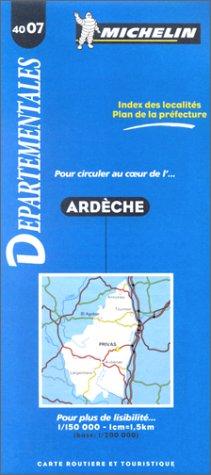 Michelin Map 4007: Ardeche (Michelin Departmental Maps)