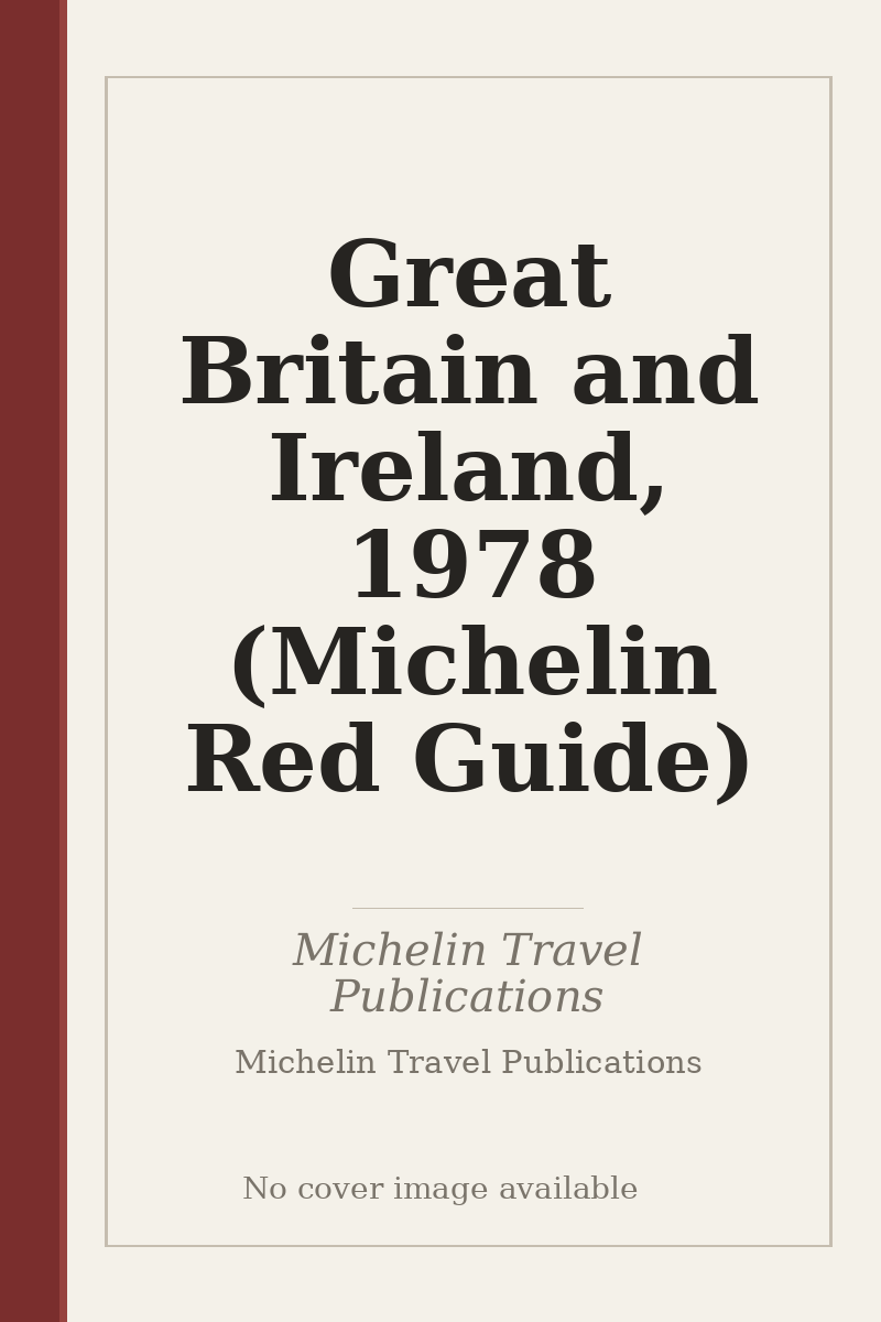 Great Britain and Ireland, 1978 (Michelin Red Guide) - no cover image available