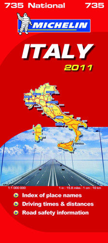 Italy National Map 2011: No. 735 (Michelin National Maps)