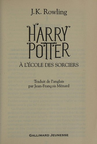Harry Potter a l'ecole des sorciers FOLIO JUNIOR ED