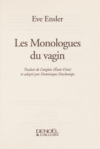 Les Monologues du vagin