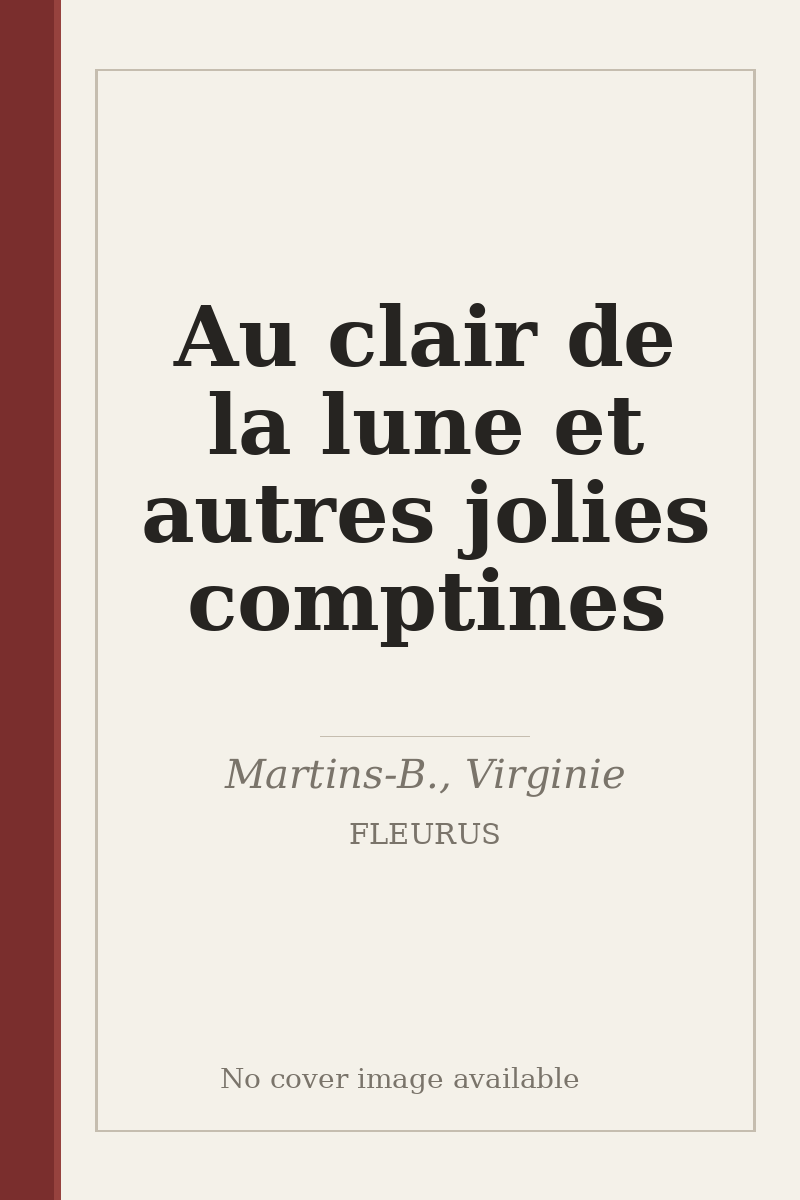 Au clair de la lune et autres jolies comptines - no cover image available