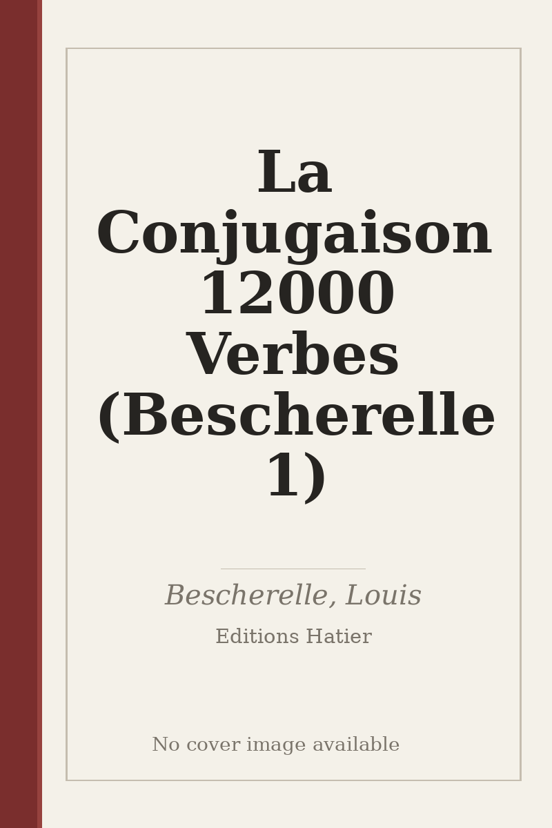 La Conjugaison 12000 Verbes (Bescherelle 1) - no cover image available