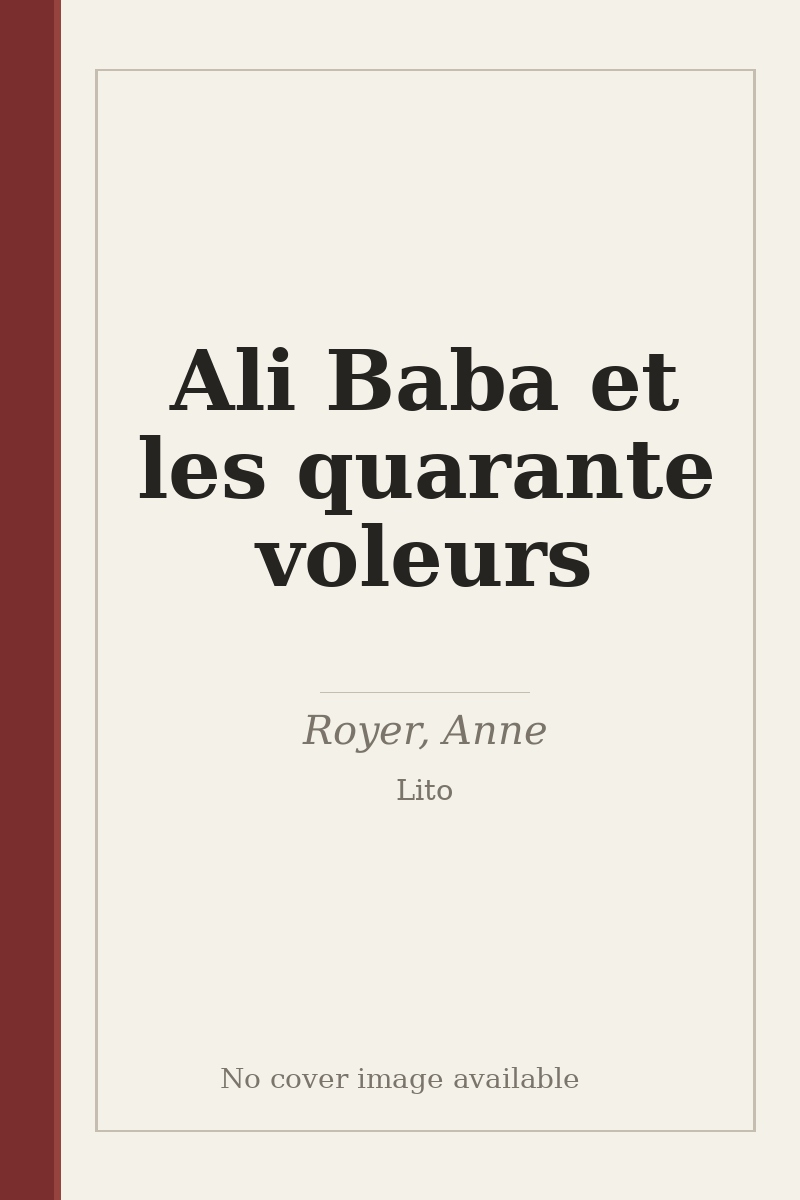 Ali Baba et les quarante voleurs - no cover image available