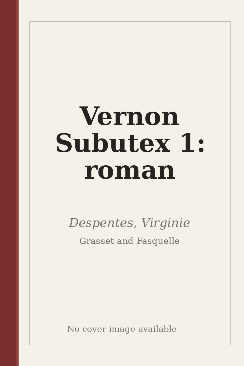Vernon Subutex 1: roman - no cover image available