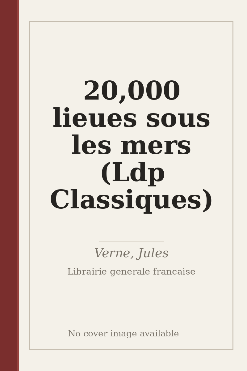 20,000 lieues sous les mers (Ldp Classiques) - no cover image available