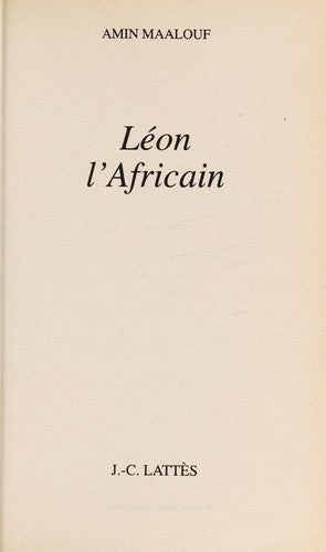 Leon l'Africain (Le Livre de Poche)