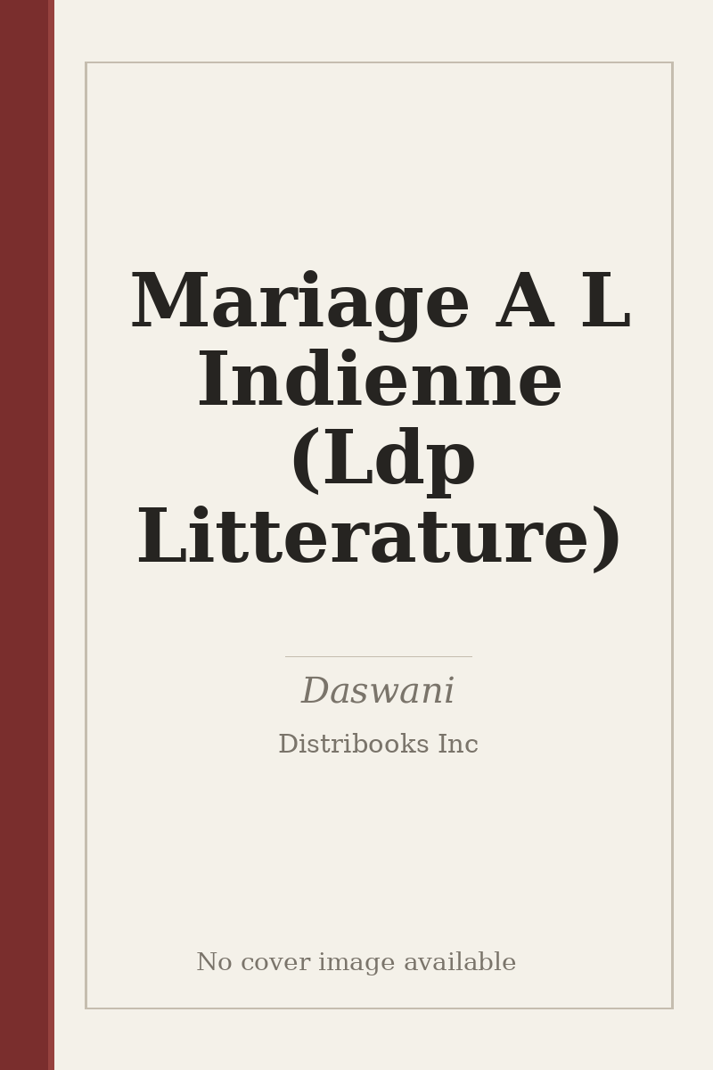 Mariage A L Indienne (Ldp Litterature) - no cover image available