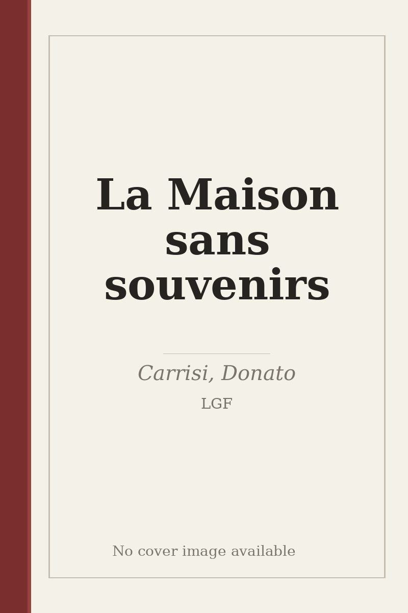 La Maison sans souvenirs - no cover image available