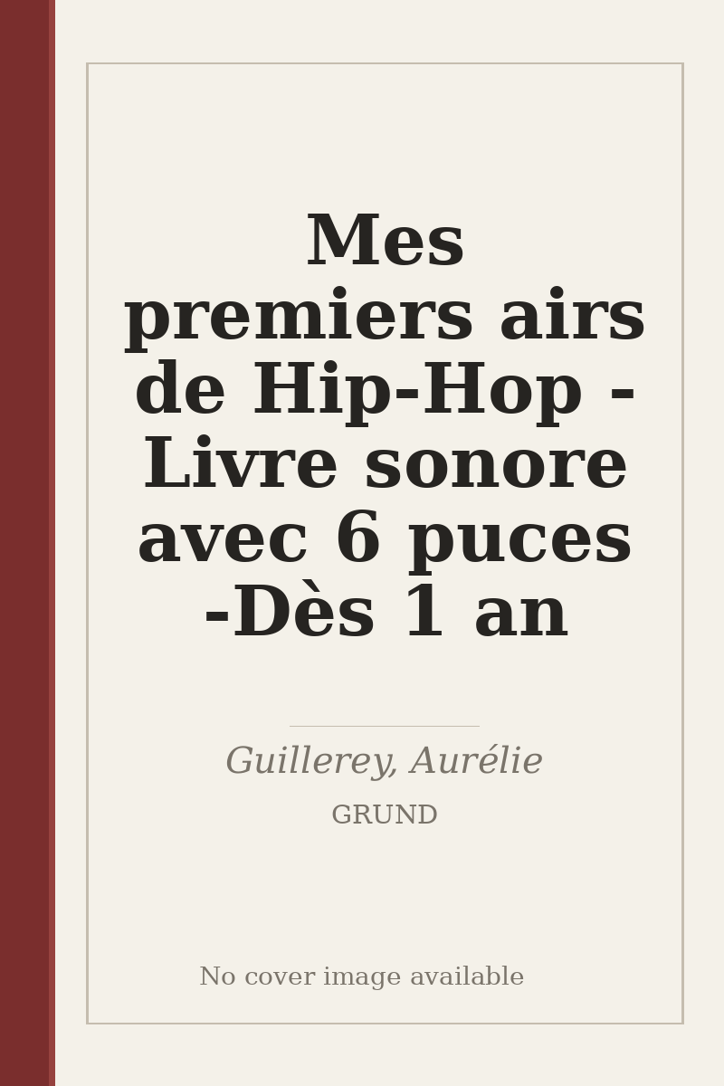 Mes premiers airs de Hip-Hop - Livre sonore avec 6 puces - Dès 1 an - no cover image available