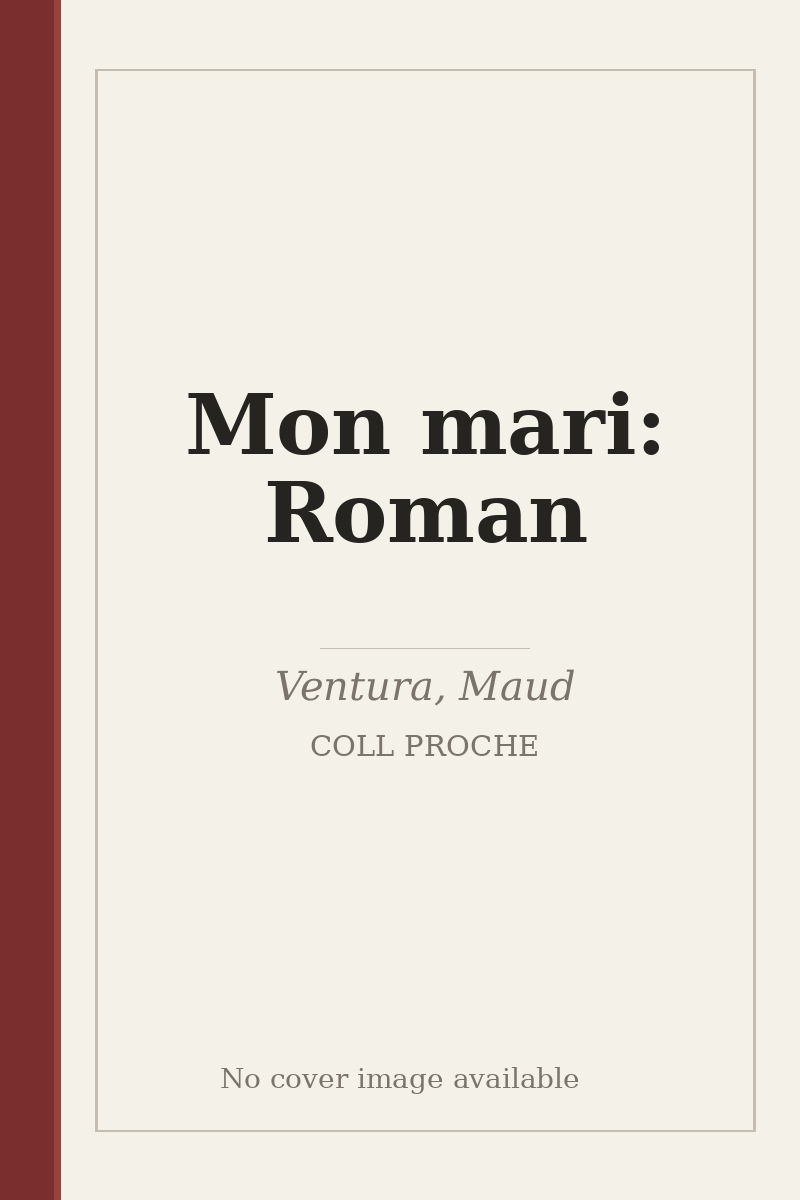 Mon mari: Roman - no cover image available