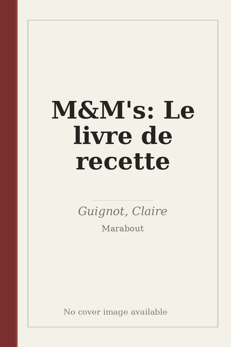 M&M's: Le livre de recette - no cover image available