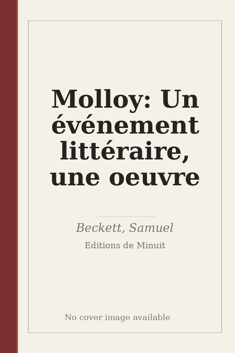Molloy: Un événement littéraire, une oeuvre - no cover image available
