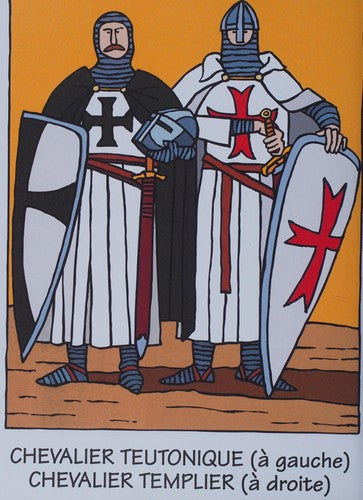 Je colorie les chevaliers