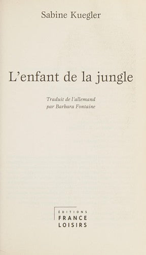 L'enfant de la jungle
