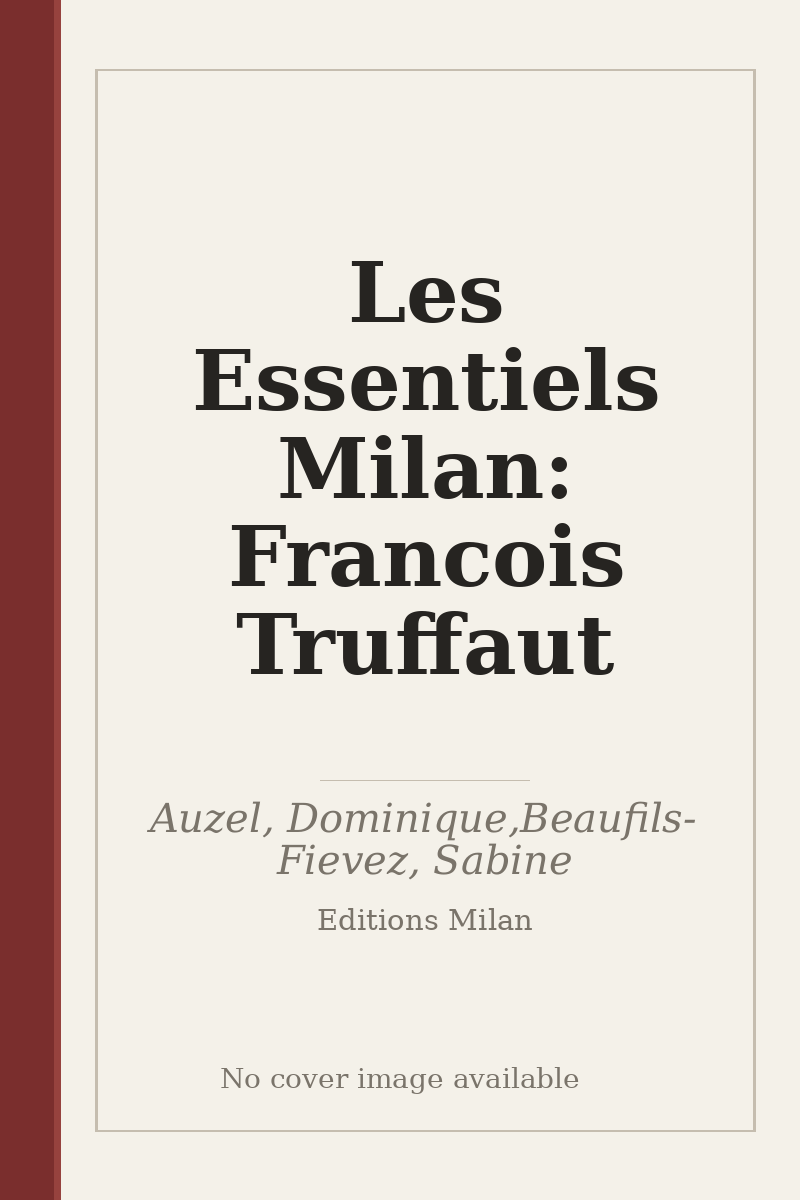 Les Essentiels Milan: Francois Truffaut - no cover image available