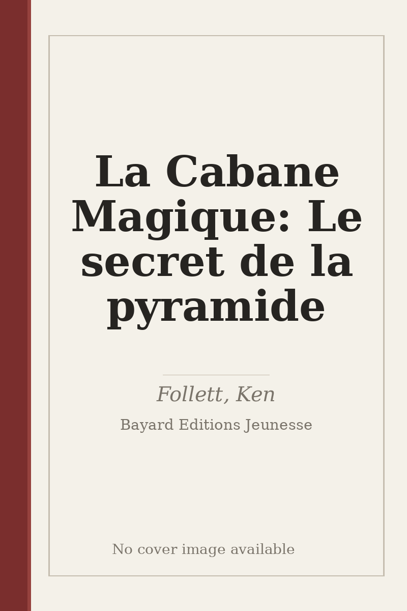 La Cabane Magique: Le secret de la pyramide - no cover image available