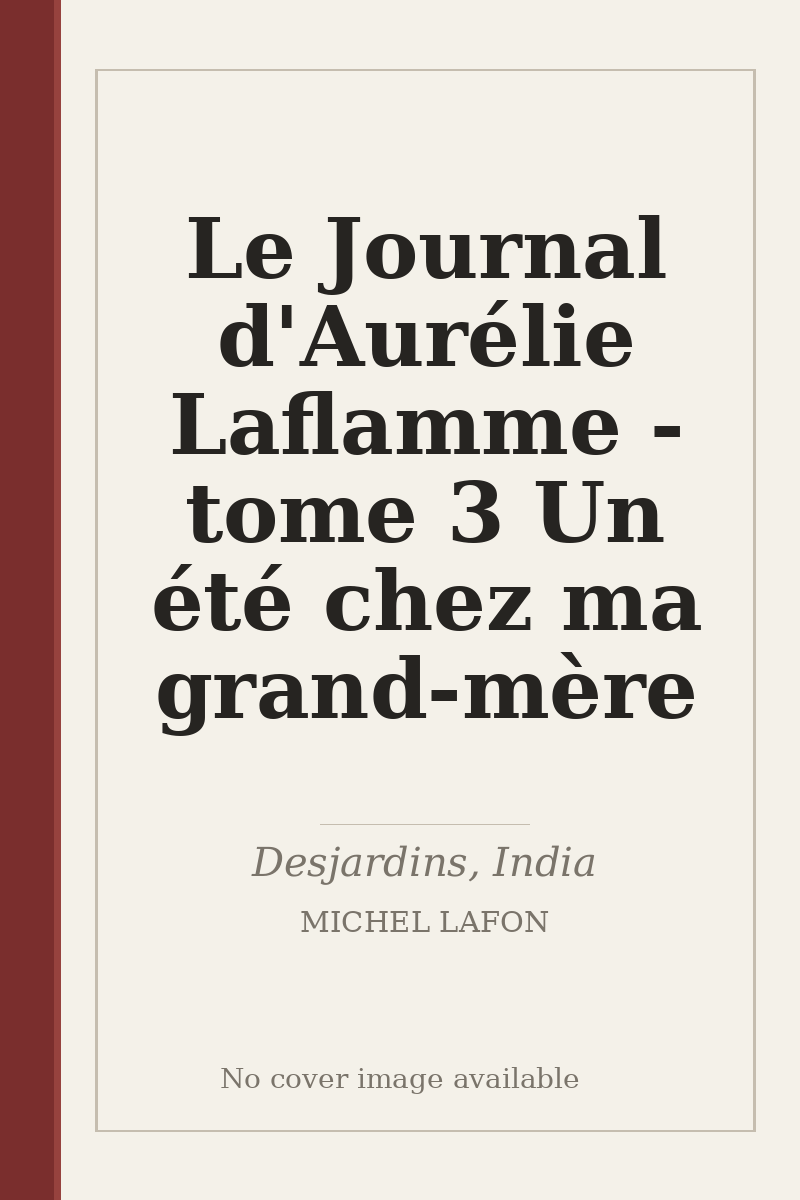 Le Journal d'Aurélie Laflamme - tome 3 Un été chez ma grand-mère - no cover image available
