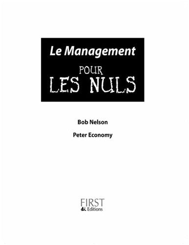 Le management Poche Pour les nuls, nlle édition