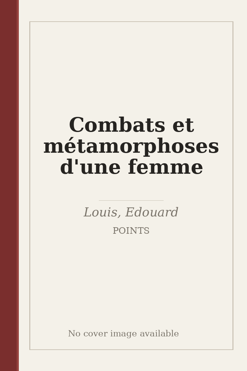 Combats et métamorphoses d'une femme - no cover image available