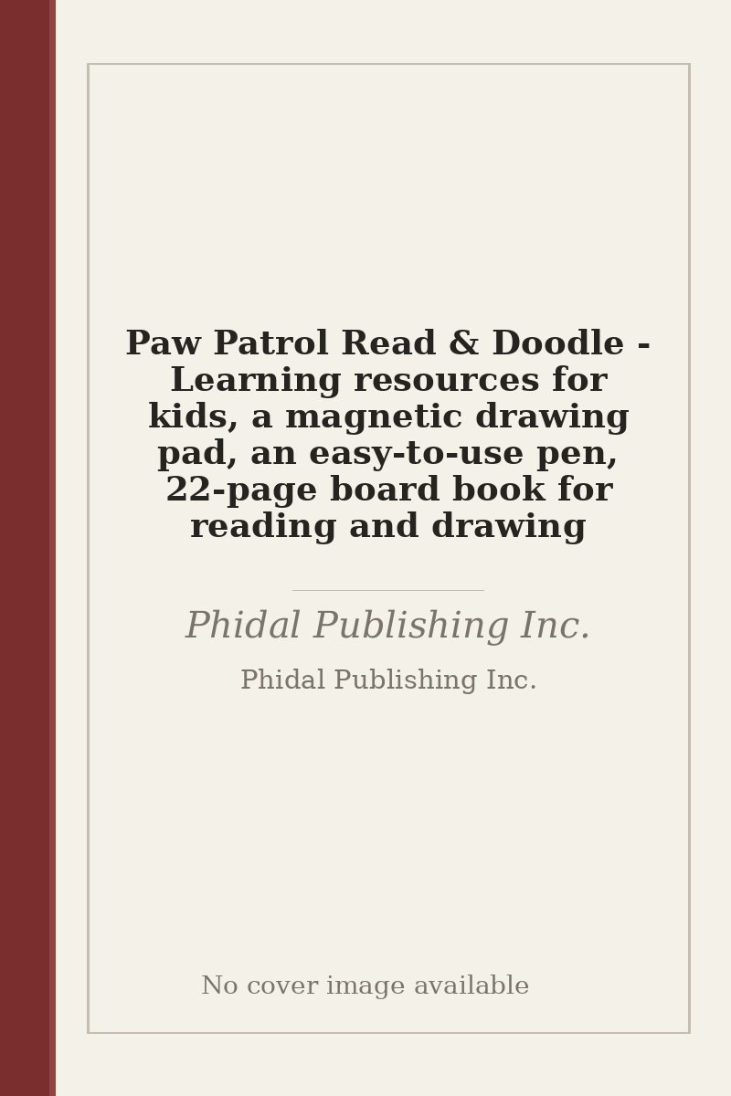 Paw Patrol Read & Doodle - Learning resources for kids, a magnetic drawing pad, an easy-to-use pen, 22-page board book for reading and drawing - no cover image available