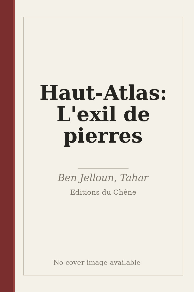 Haut-Atlas: L'exil de pierres - no cover image available