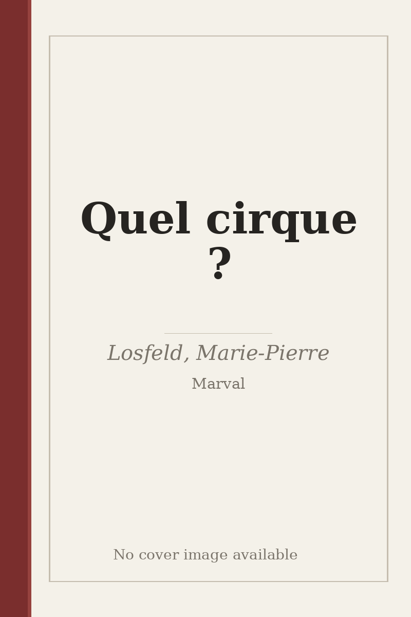 Quel cirque ? - no cover image available