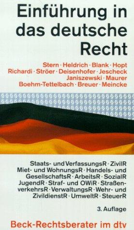 Einfuehrung in das Deutsche Recht: (s. Notizen)