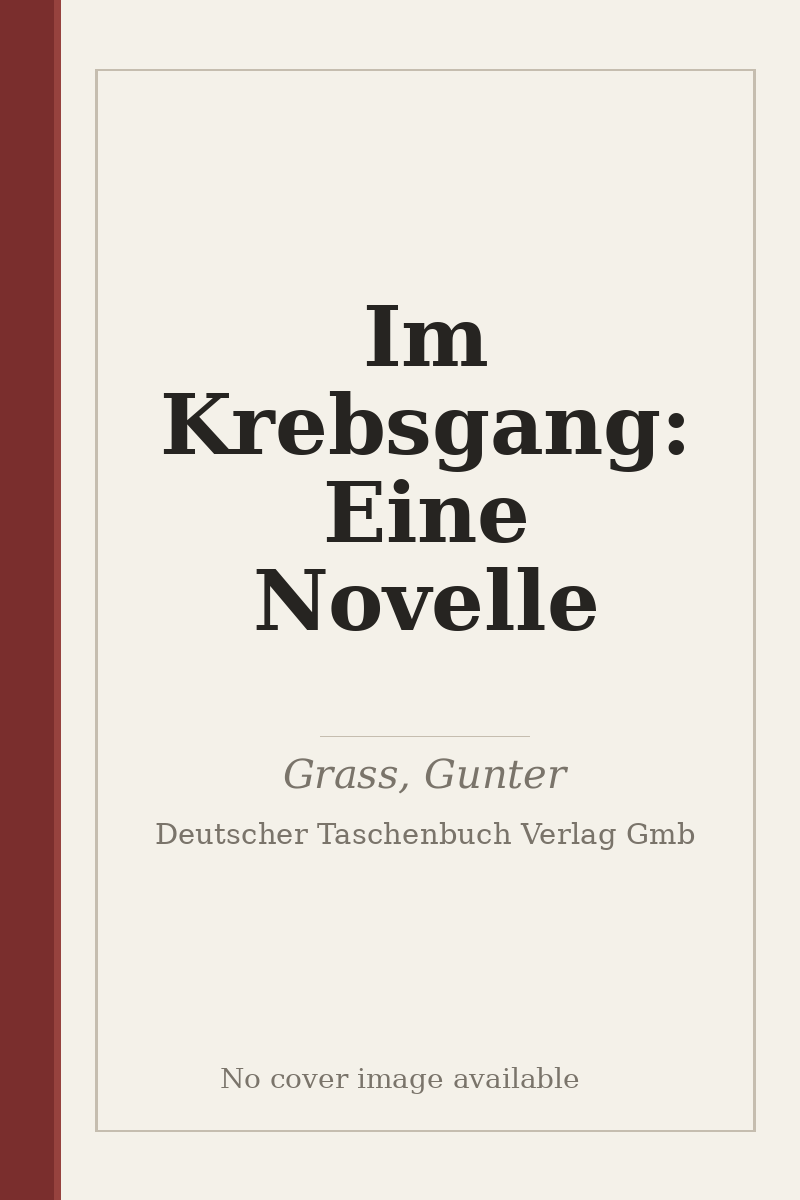 Im Krebsgang: Eine Novelle - no cover image available