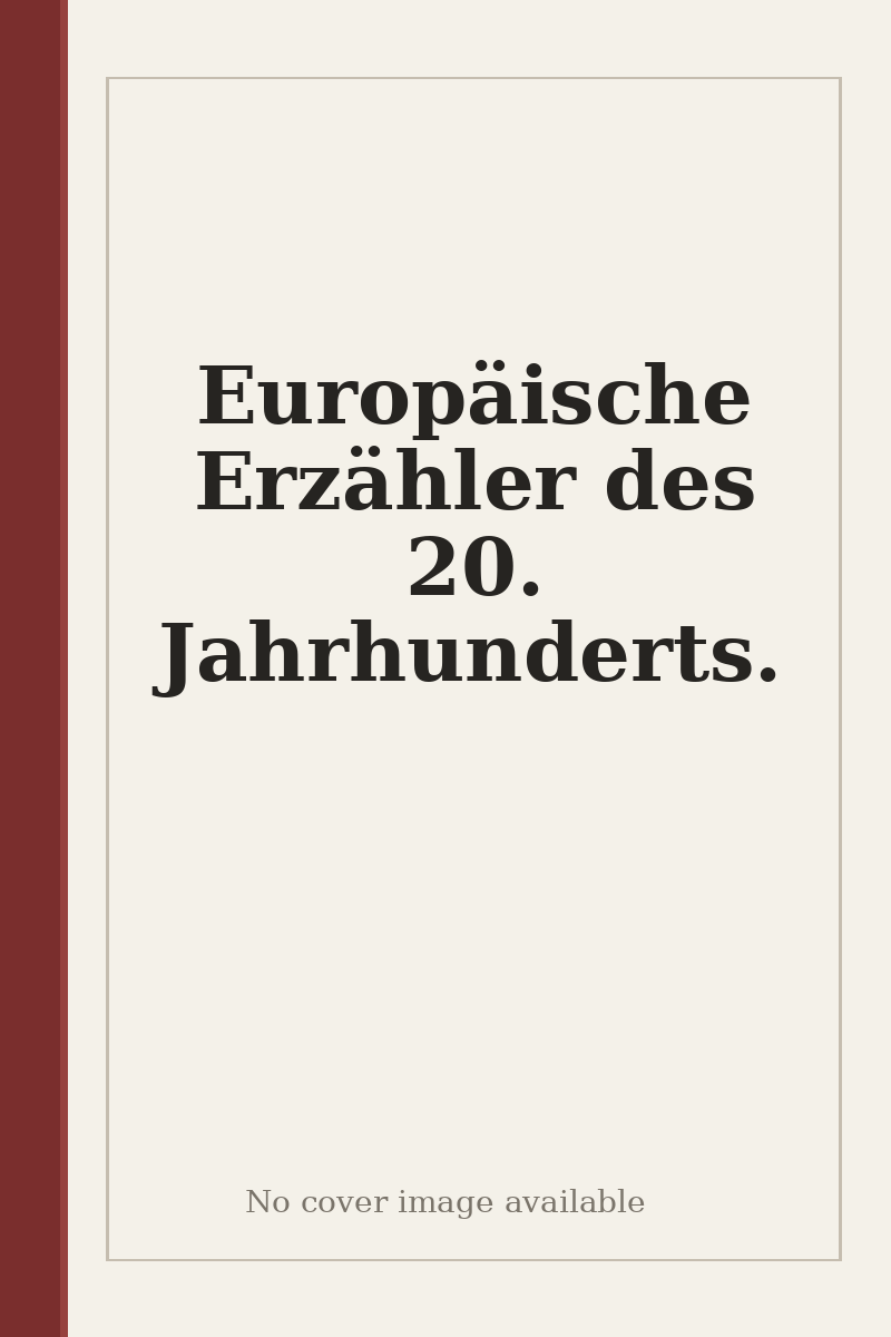 Europäische Erzähler des 20. Jahrhunderts. - no cover image available