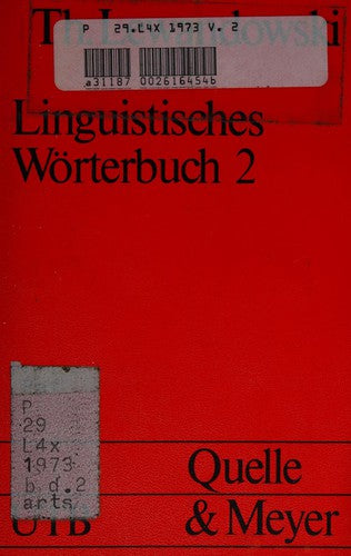 Linguistisches Wörterbuch II.