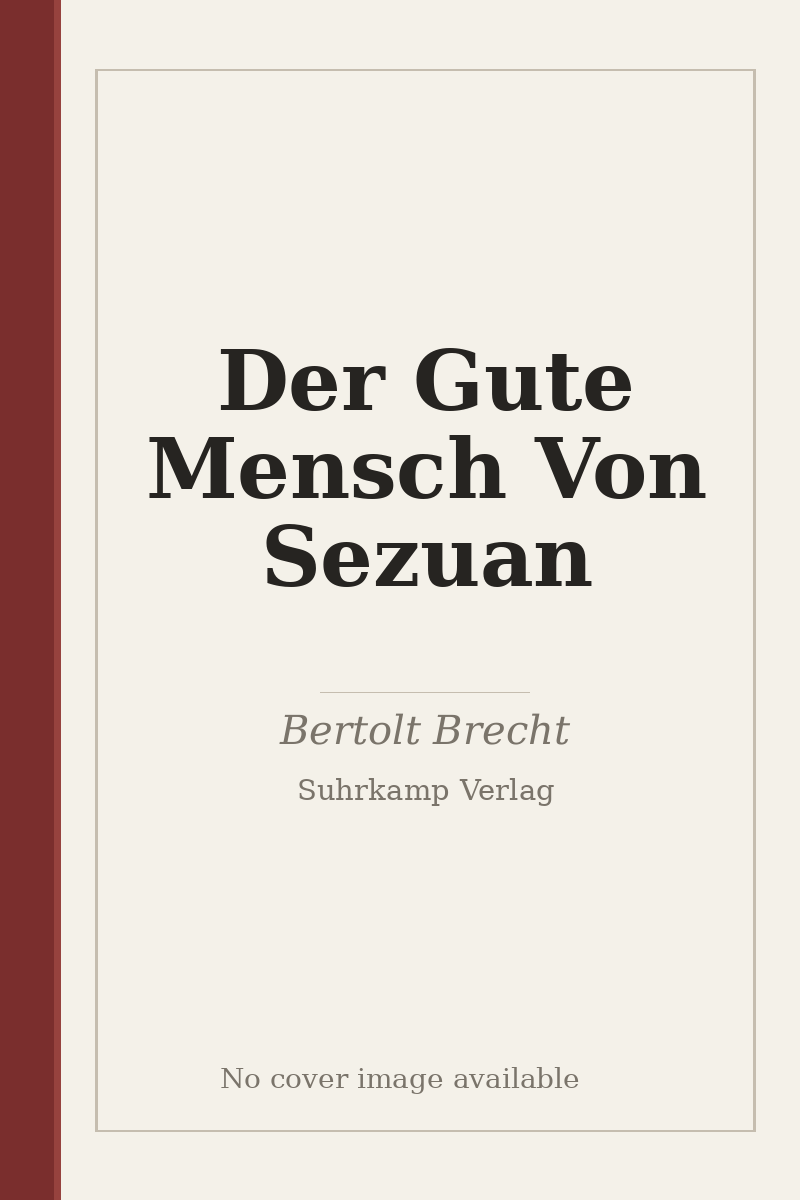 Der Gute Mensch Von Sezuan - no cover image available