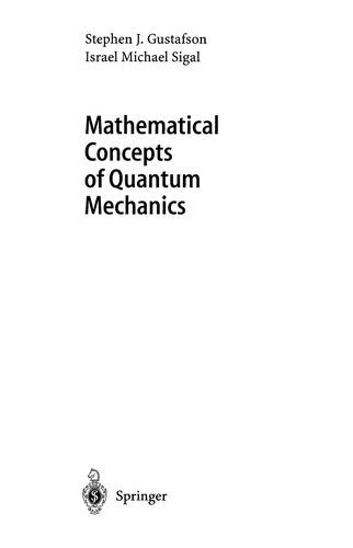 Mathematical Concepts of Quantum Mechanics (Universitext)