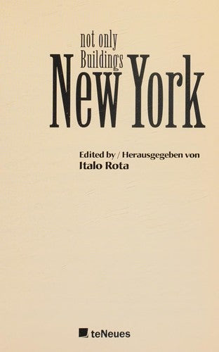 New York: Not Only Buildings