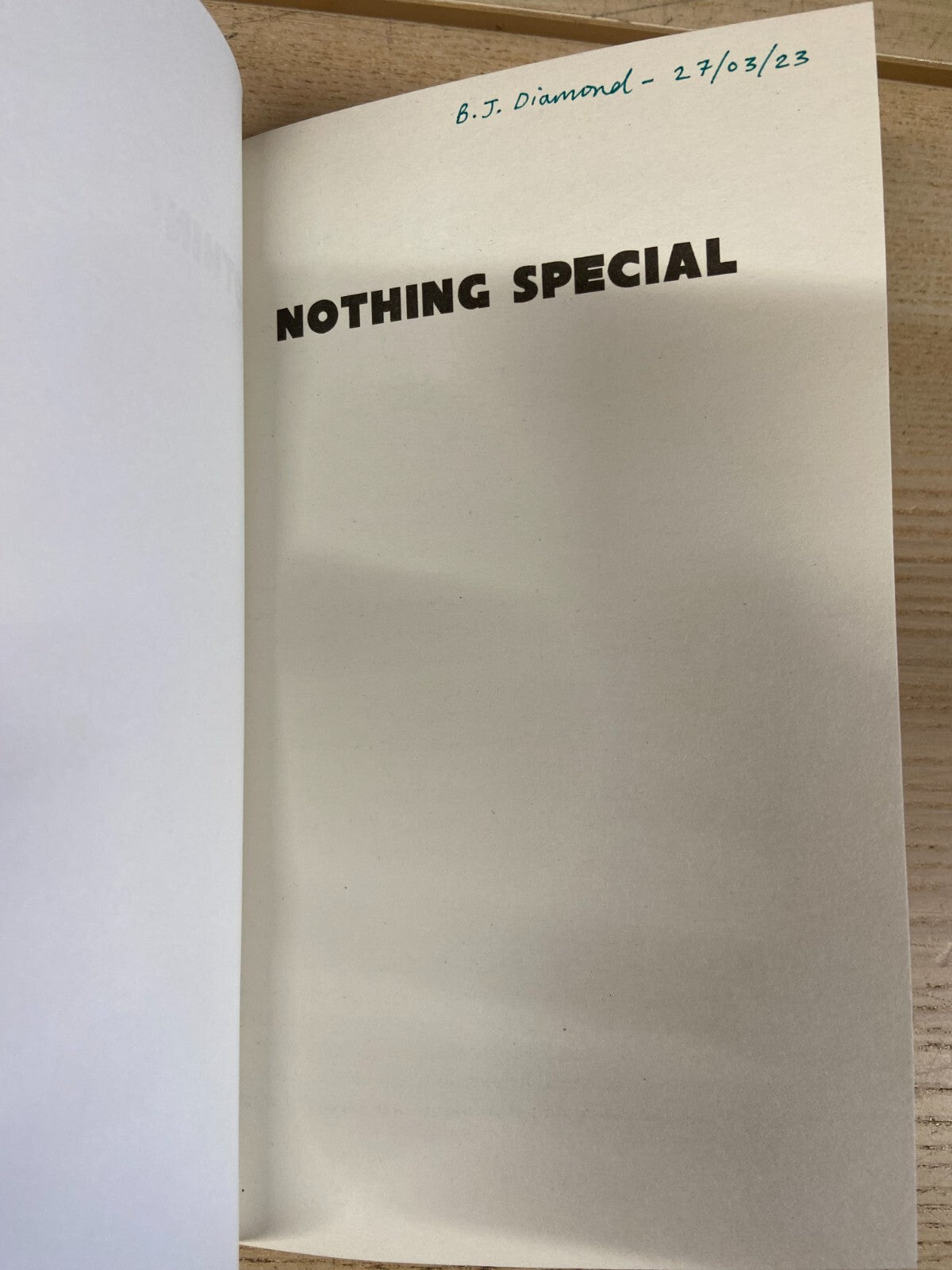 Nothing Special - Nicole Flattery - Signed
