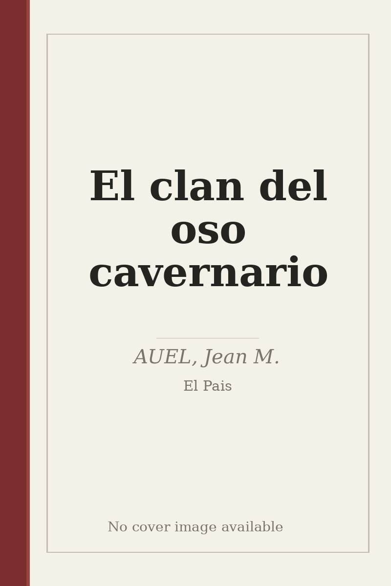 El clan del oso cavernario - no cover image available