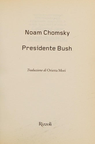 Presidente Bush (Piccoli saggi)