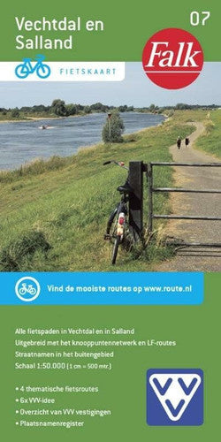 Vechtdal en Salland 7 cycle map (Falkplan fietskaart, 7)