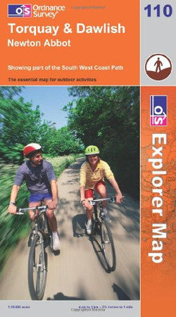Torquay & dawlish, Newton Abbot OS Explorer Map 110