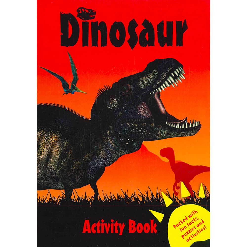 Dinosaur Activity Book: Red