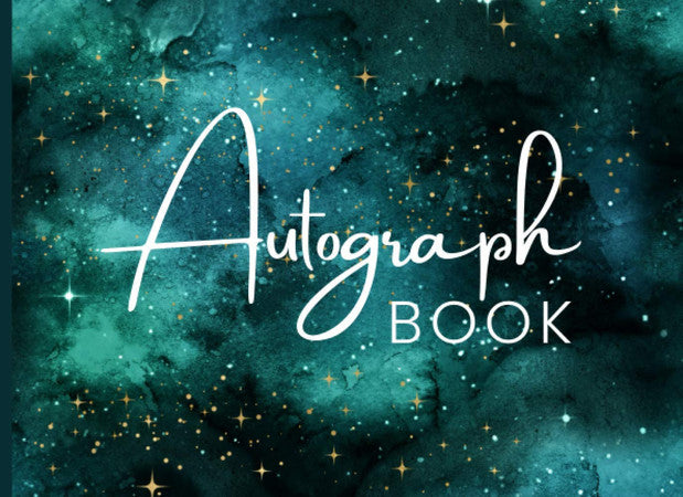 Independently Published Autograph Book: Signature Scrapbook, Blank Unlined Celebrity Memorabilia Album Gift, Keepsake Memory Book, 8.25x6 Inches, White