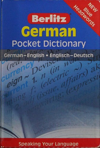 German Berlitz Pocket Dictionary