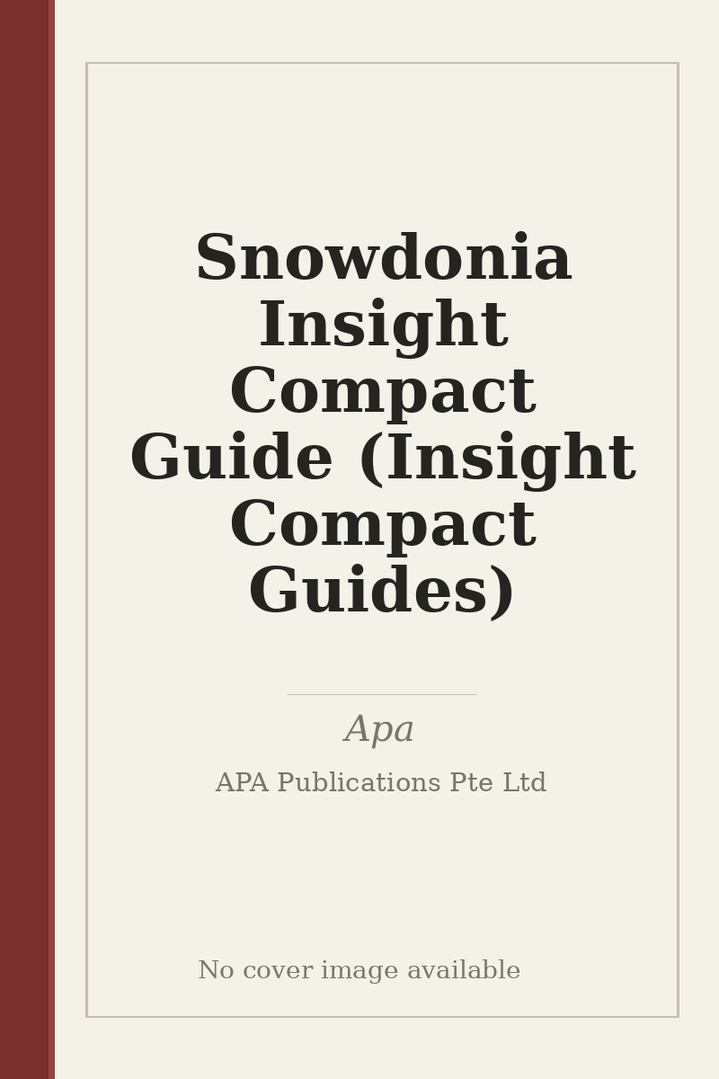 Snowdonia Insight Compact Guide (Insight Compact Guides) - no cover image available