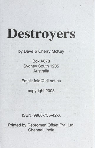 Destroyers; Exploiting God's Good Earth